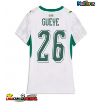 Camisa de Futebol Senegal Pape Gueye #26 Equipamento Principal Mulheres Mundo 2026 Manga Curta